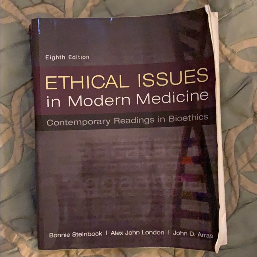 Ethical Issues in Modern Medicine textbook